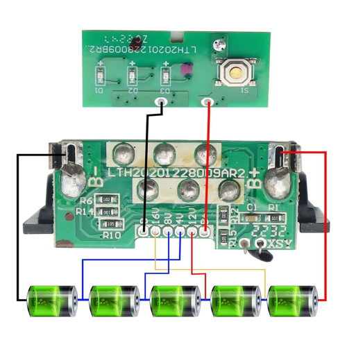 Batterihöljesbyte, Batterireservdelar 18V/20V2.0ah 3ah 2