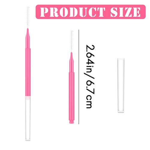 150 Pieces Mini Eyebrow Brush with Cap Brow Lamination Brush Eyebrow S 2