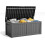 120 Gallon Resin Deck Box, Lockable Patio Outdoor Storage Box - Black 1