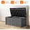 120 Gallon Resin Deck Box, Lockable Patio Outdoor Storage Box - Black 3