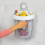 Hanging Bath Toy Storage with Quick Drying Mesh, White & Gray 5