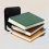 4PCS Invisible Floating Bookshelf Floating Book Organizer Wall Indoor 4