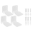 4PCS Invisible Floating Bookshelf Floating Book Organizer Wall Indoor 2