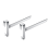 2 Pcs Beehive Frame Holder,Stainless Steel Beehive Frame Perch,Full Fr 2