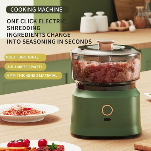 Mini Wireless Electric Garlic Press Dual-Purpose Kitchen Food Grinder 2