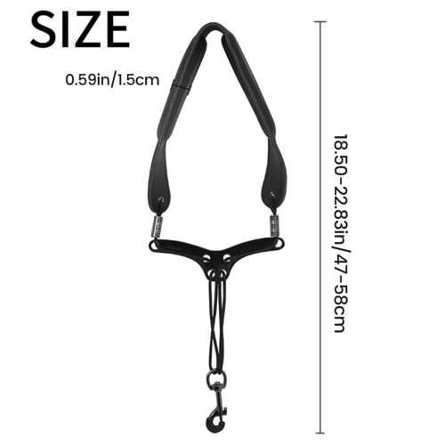 Saxophone Strap Adjustable Saxophone Neck Strap with Metal Hook Comfor 2