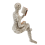 2PCS Reading Women Thinkers Statue Pulp Reading Women Figurine Modern 8