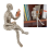 2PCS Reading Women Thinkers Statue Pulp Reading Women Figurine Modern 5