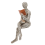2PCS Reading Women Thinkers Statue Pulp Reading Women Figurine Modern 7