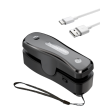 Mini Bag Sealer with Cutter,Rechargeable 2 in 1 Chip Bag Sealer,Portab