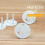 100Pcs Bear EU Power Socket Electrical Outlet Baby Child Safety Guard 1