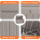 150 Gallon Resin Deck Box, Lockable Patio Outdoor Storage Box - Grey 4