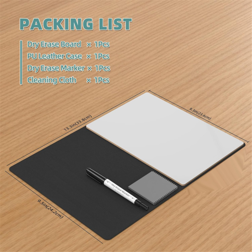 Portable Small White Board,Reusable Dry Erase Board with Stand,Desktop 2