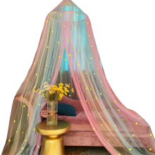 European Round Dream Star Dome Mosquito Net Lace Decoration Blackout C