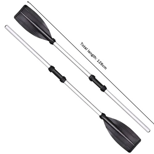 2 Pcs Aluminum Alloy Detachable Float Afloat Oars Fitting Boat Rafting 2