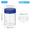 4 Pack Reagent Media Storage Bottles, 250ml Borosilicate Glass Wide Mo 3
