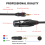 XLR to 3.5mm Audio Cable Microphone Balanced Analog Cord with Lock for 11