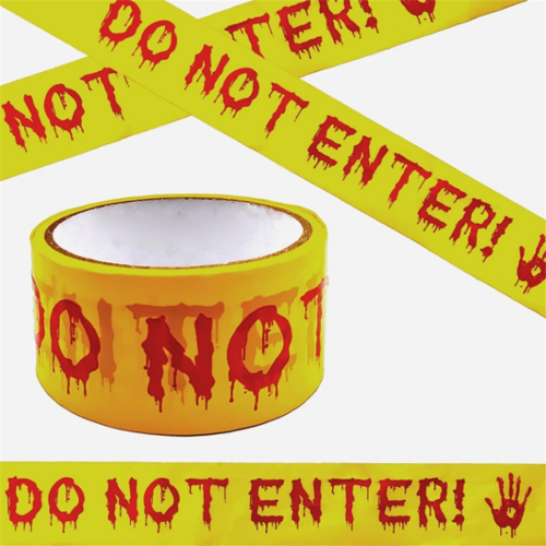 Halloween Decorations Caution Tape,Do Not Enter Scary Caution Tape Rol 2
