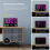 Digital Clock, Digital Wall Clock with Remote Control,LED Clock Large 4