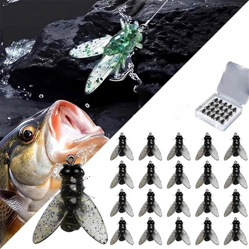Bionic fluefiskeagn (20 stk.) - 2024 Nye ørretjigger Swimbaits Dry Fl 2