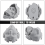 Unique 3D Printing Deformation Skull Model Tabletop Ornaments 3D Print 8
