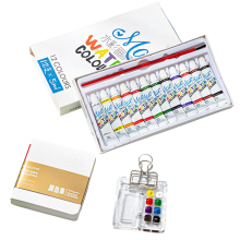 Pacote de paleta de tintas para viagem, mini paleta de tintas acrílicas para viagem,