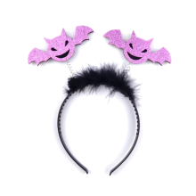 Halloween Bat Headband Day of the Dead Sequins Hairband Cosplay Costum