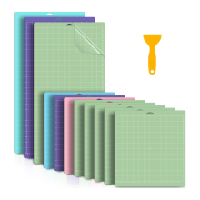 11 peças de tapetes de corte variados para máquina de artesanato, tapetes de corte quadriculados para quilting