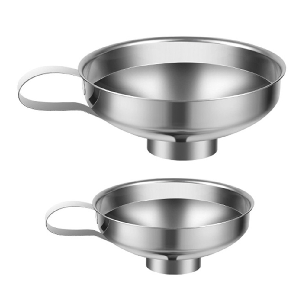 Stainless Steel Household Wide Mouth Funnel Salad Dressing Large Diame 4851282130215