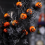 Halloween Horror Decorations Black Horror Pumpkin Cuttings Bouquet Dec 5