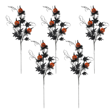 Halloween Horror Decorations Black Horror Pumpkin Cuttings Bouquet Dec