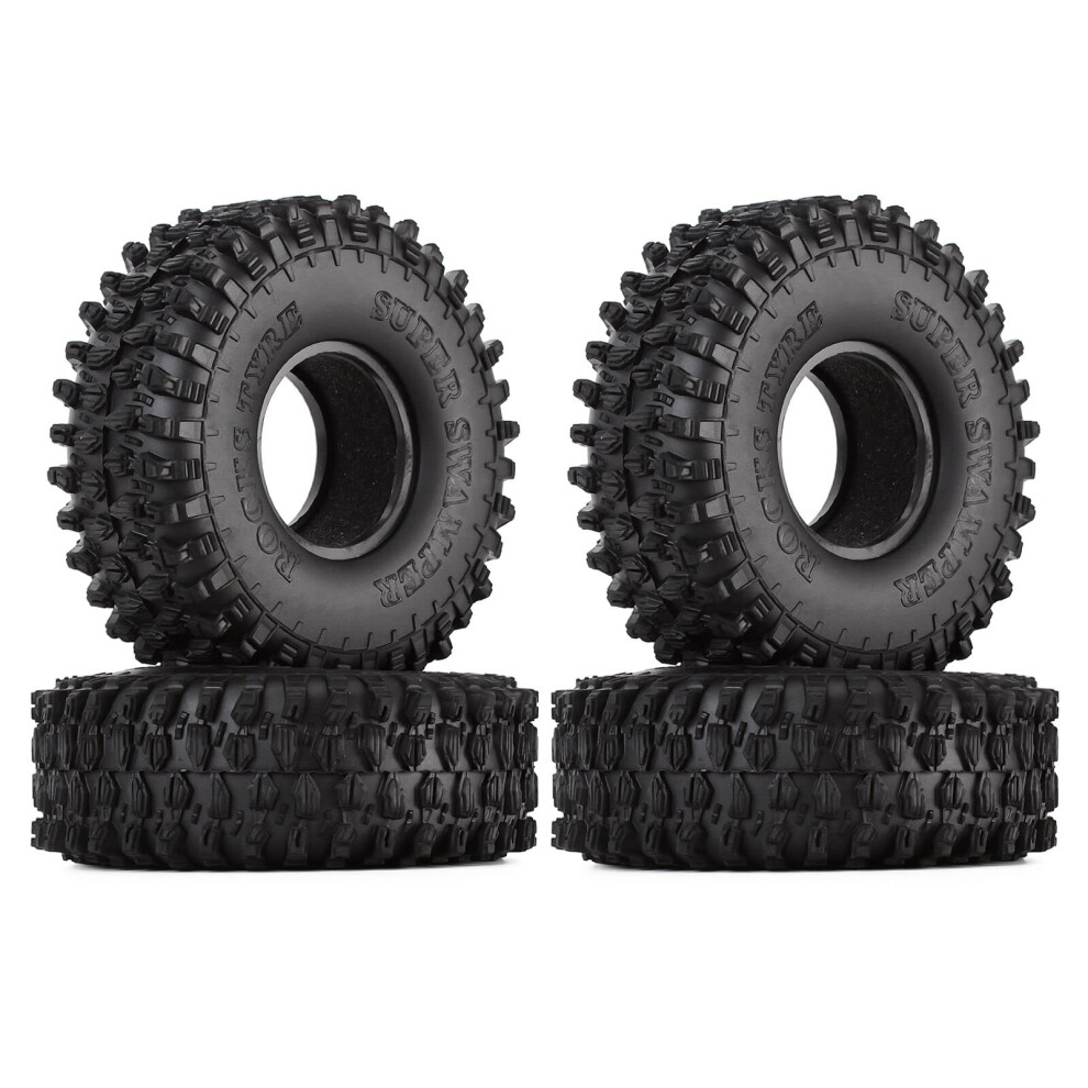 1.9" Rubber Rock Crawler Tires for 1:10 RC Axial SCX10 90046 D90 D110 TF2 Traxxas TRX-4 High Grip Off-Road Performance-image-OPC-PJQ6XQ5-NEW