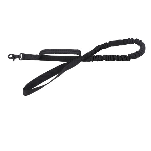 Laisse élastique robuste Bungee 106-146 cm Noir 2 poignées