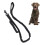 Laisse élastique robuste Bungee 106-146 cm Noir 2 poignées 16