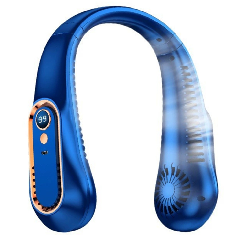 Bladeless Neckband Fan With Digital Display Usb Re 4852415821772