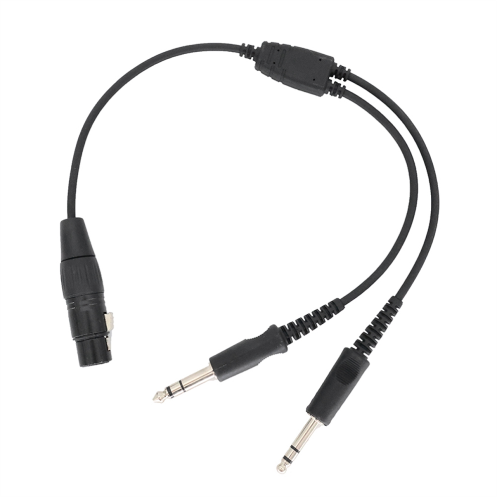 For Aviation Xlr To Ga Dual Plug 5 Pin Headset Con 4852415823738