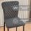 AINPECCA (2pcs, grey(velvet)) AINPECCA Bar Stools Set 2 4 Breakfast Bar Chairs 6