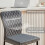 AINPECCA (2pcs, grey(velvet)) AINPECCA Bar Stools Set 2 4 Breakfast Bar Chairs 7