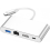 USB C Ethernet Multiport Adapter, 4-in-1 Hub 100Mb 2