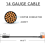 DC-Stromkabel XT60I 14AWG Stecker 1M/3ft (2+1) mit 3