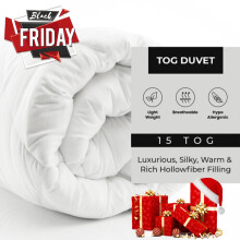 (Super King: (260 x 220)cm, 15 TOG) Down Duvet Quilt Tog Luxury Hotel Quality Winter Warm Duvet Tog 10.5,13.5 & 15