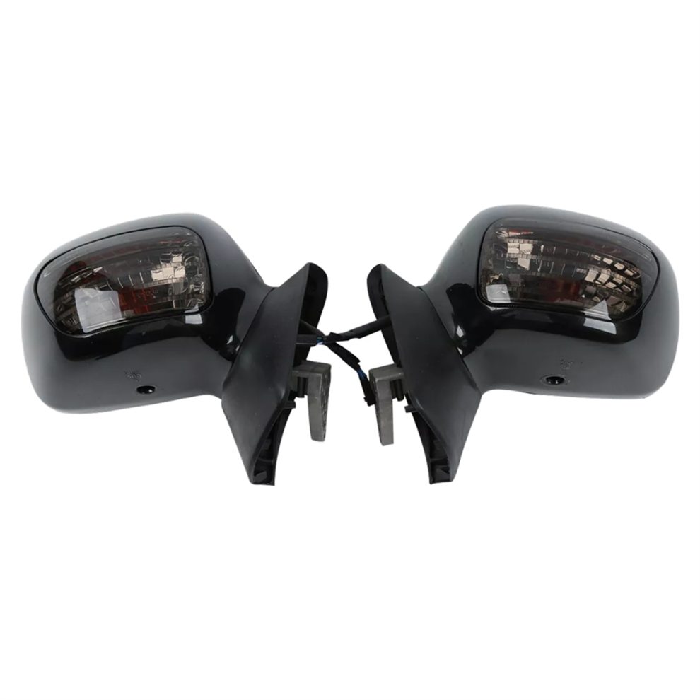 1Pair Motorcycle Rearview Mirrors&Smoke Signal Len 4854170158773