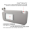 Passenger Front Right Side Sun Visors with Light f 6