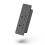 UK Plug Black Recessed Power Strip, 2 UK Outlets + USB-C/USB-A 2