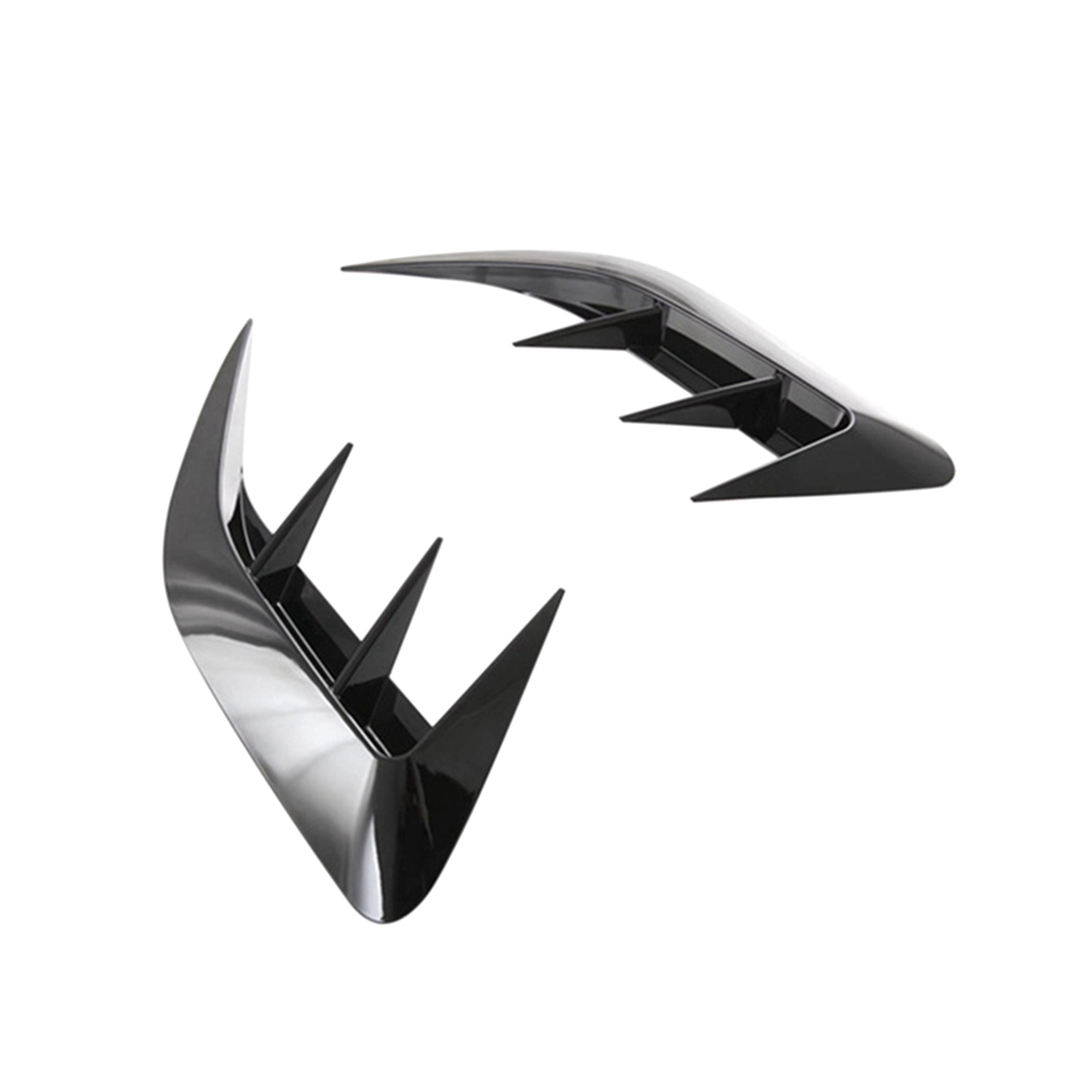 Glossy Rear Bumper Splitter Spoiler Canard A Black 4854170175558