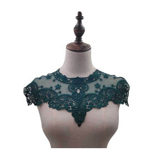 Lace Fake Neckline Applique Fabric Embroidery Patch for DIY Sewing Decoration in Army Green Color for Ladies Clothing Accessories