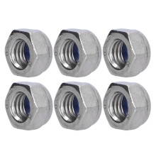 100 pezzi dado autobloccante a inserto in nylon M3 - acciaio inossidabile