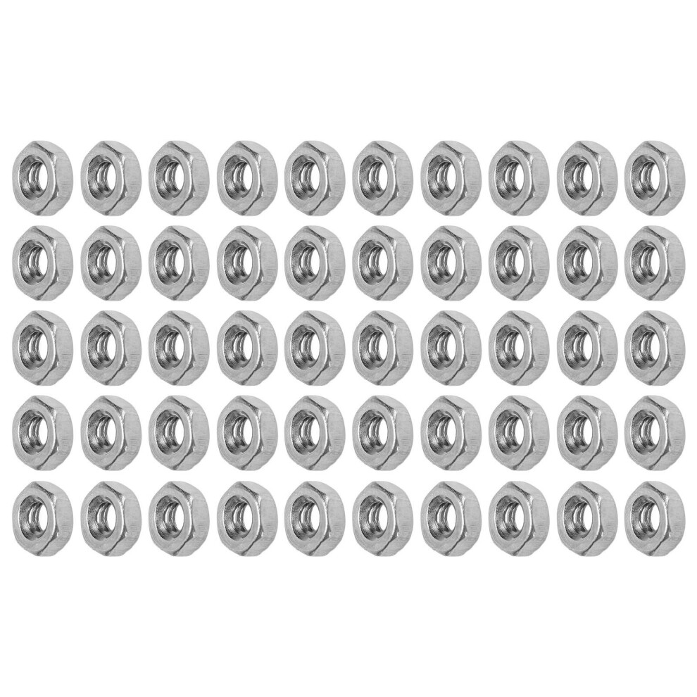 50Pcs Stainless Steel Hex Nuts M2-M12 Assortment Kit For Industrial Use 8461342797607