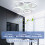63cm LED Ceiling Fan with Light,Dimmable with Remote Control & APP 6