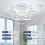 63cm LED Ceiling Fan with Light,Dimmable with Remote Control & APP 2